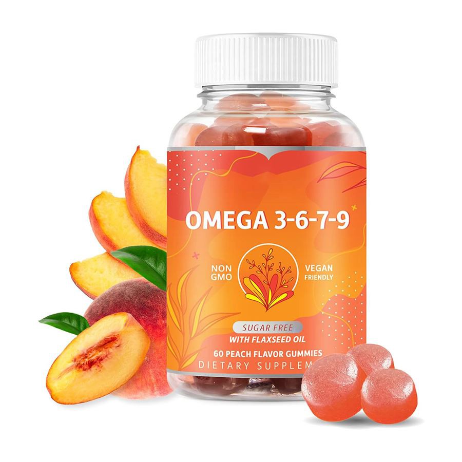Omega 3 6 7 9 gummies skanus, šeimai skirtas maisto priedas