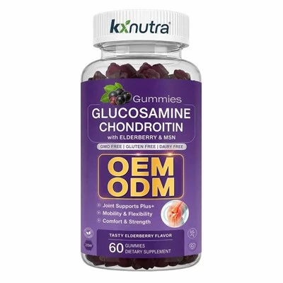 Gliukozamino chondroitino guminukai su šeivamedžio uogomis