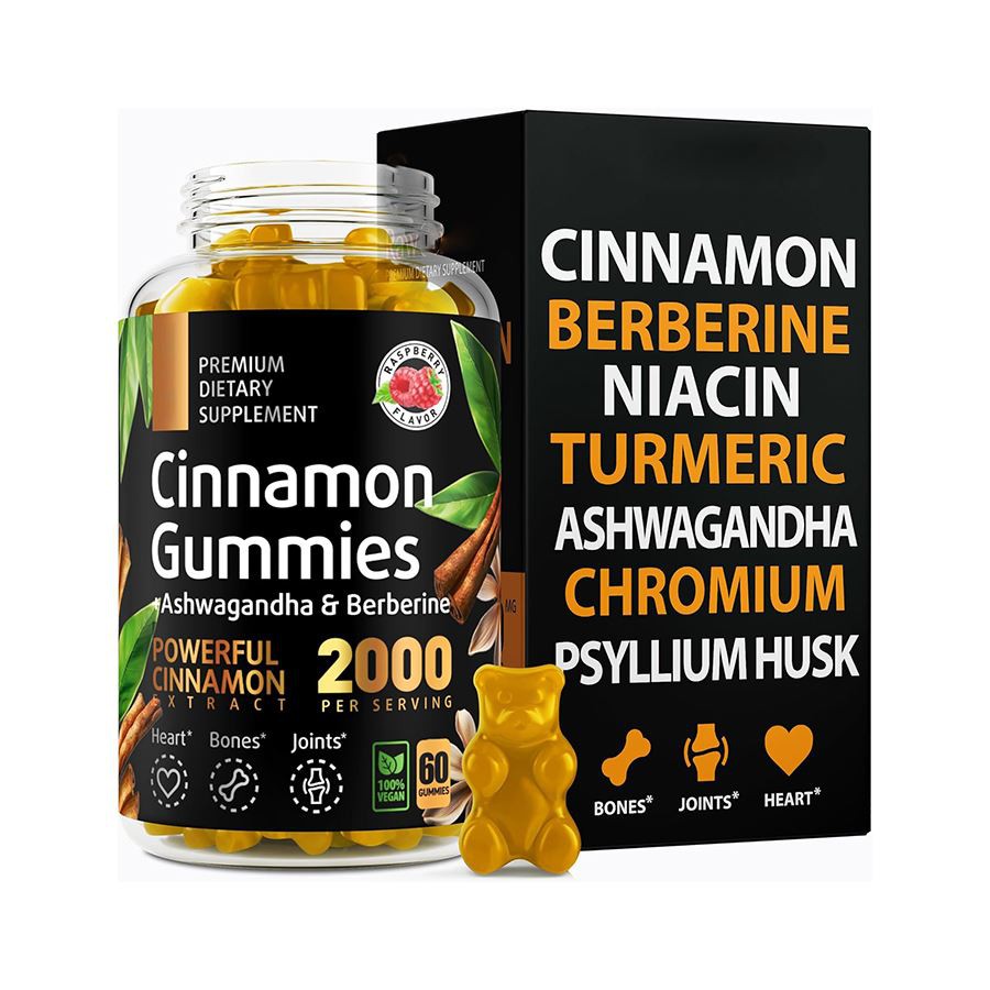 „Premium Cinnamon Gummies“ gamtos cukraus palaikymas kraujyje gyvybingam gyvenimui
