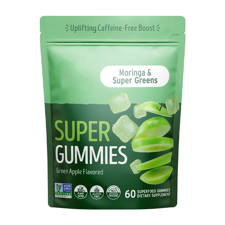 „Supergummies“ maistinėms medžiagoms supakuotoms augalų guminiams, skirtoms kasdieniam gyvybingumui