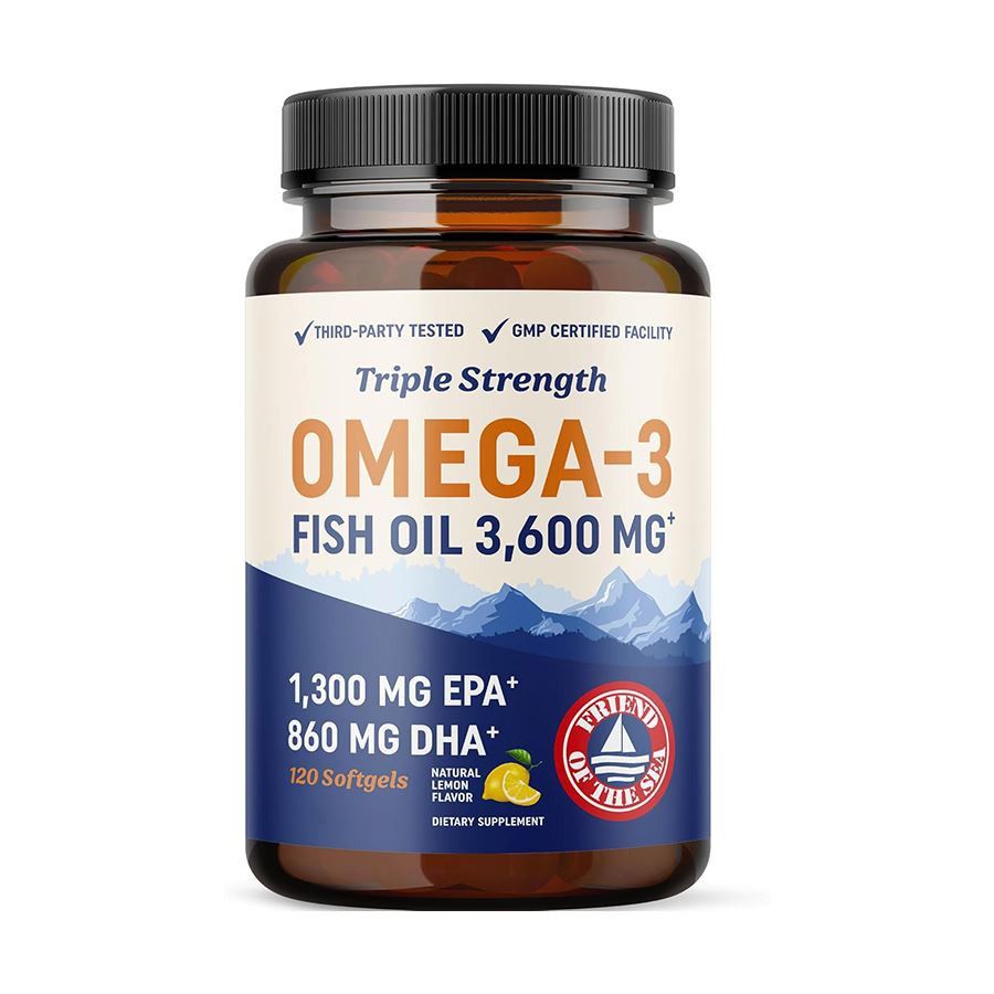 Trigubo stiprumo Omega 3 žuvų taukai